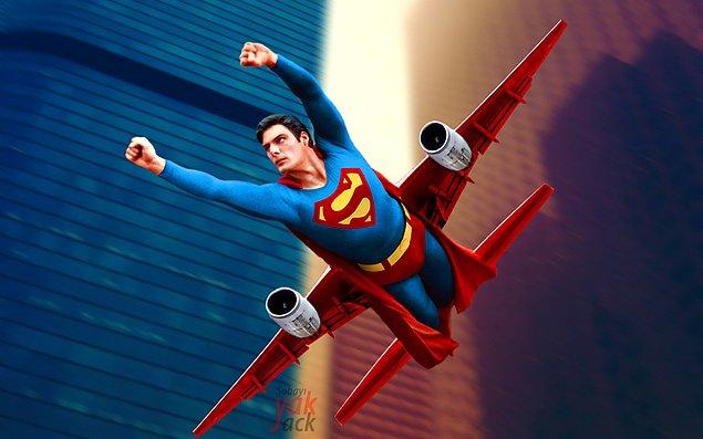 Superman aslında çift motorlu kanatlara sahipmiş