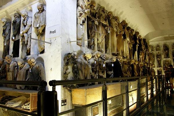 1. Capuchin Yer altı Mezarlığı iskelet Müzesi - Palermo, Sicilya