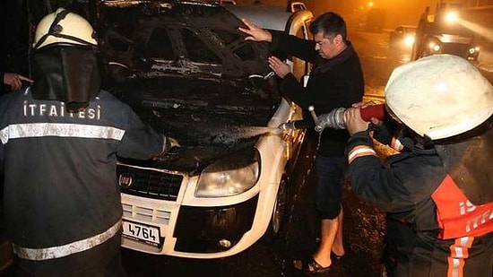 Başakşehir'de 10 Araç Kundaklandı