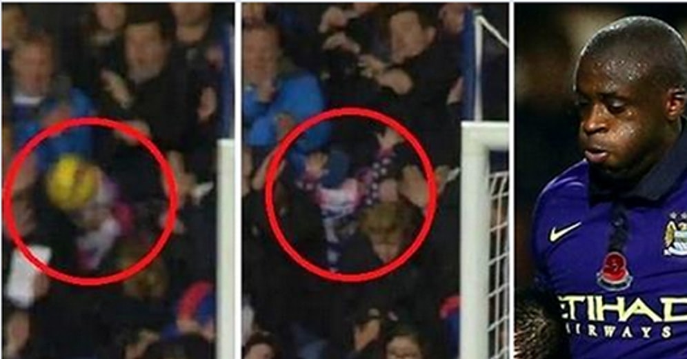 Yaya Toure'nin Şutunun Küçük Taraftarı Vurması ve Özür Jesti