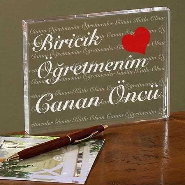 Öğretmene Özel Dekor Hediye