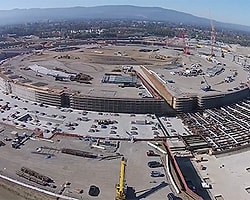 Apple'ın Uzay Gemisi Şeklindeki Yeni Kampüsü Havadan Görüntülendi