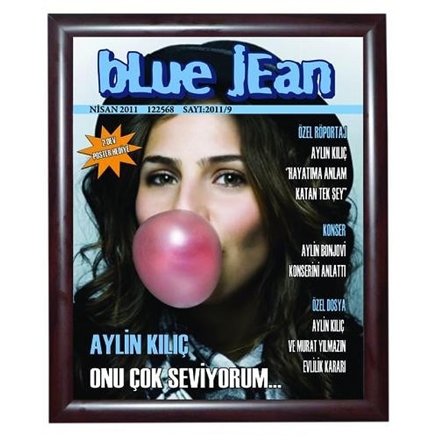 Kişiye Özel Blue Jean Dergi Kapağı