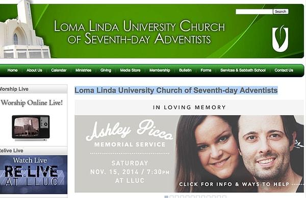Cumartesi günü Ashley ve Lennon için Loma Linda Üniversite Kilisesi'nde bir anma töreni gerçekleştirilecek.