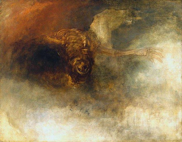 J.M.W Turner - Atını Süren Ölüm (Psikolojik Savaşı Resimle Yenmek)