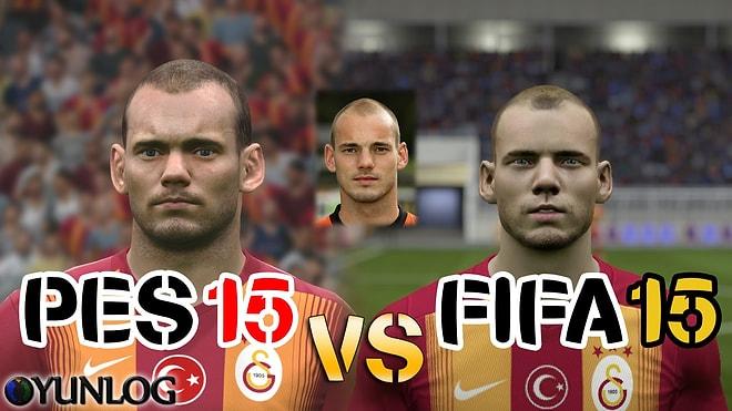 Galatasaray FIFA 15 vs PES 2015 Yüz Karşılaştırması