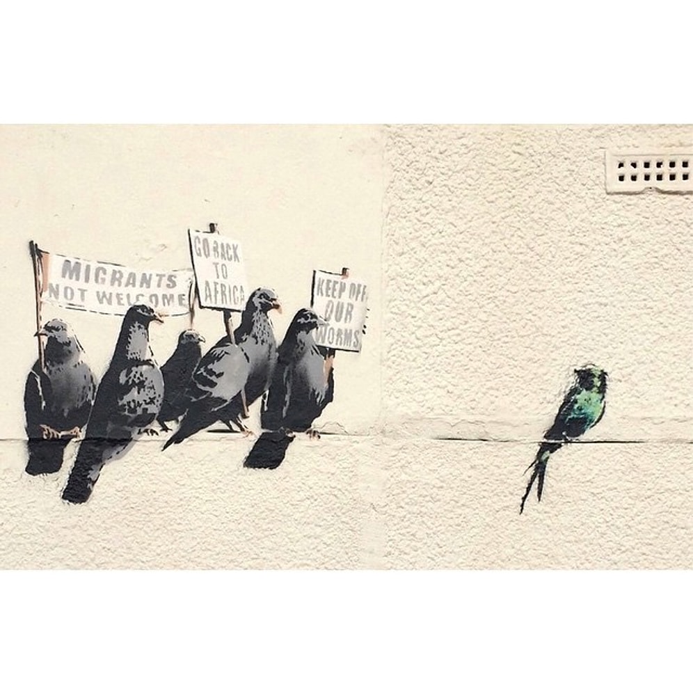 Banksy'nin Dünya Gençliğinin Sesi Olduğunu Gösteren Anlam Yüklü 40 Eseri