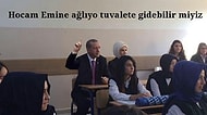 Lise Sırasına Oturmuş Recep Tayyip Erdoğan Fotoğrafından Yapılan 18 Caps