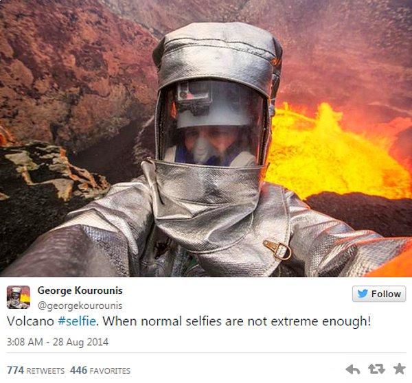 5. Volkanik patlama selfe’si