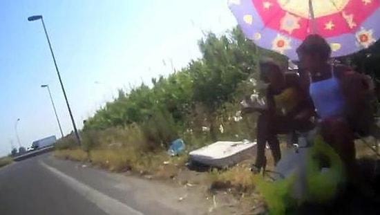 İtalya'da Bir Otoban Kenarı