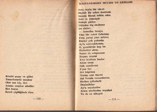 60'larda Bakırköy Ruh ve Sinir Hastalıkları Hastanesi’nde Yatan Akıl Hastalarının Yazdığı 26 Şiir