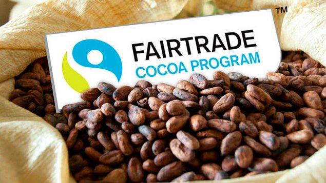 10. Adil ticaret sertifikalı çikolata üreticileri, ürünlerindeki kakao için tek bir çocuğun sömürülmediğini söylüyor.