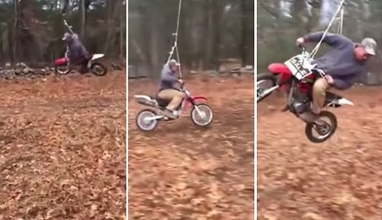 Hayatı Motorsiklet Yapıp Sallayan Baba