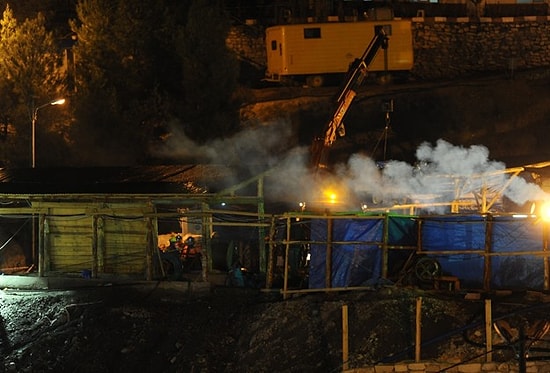 Ermenek'teki Maden Ocağında İstinat Duvarı Çöktü