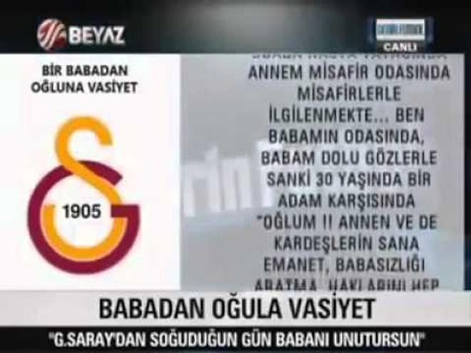 Galatasaray'dan soğudun gün, Babanı unutursun!