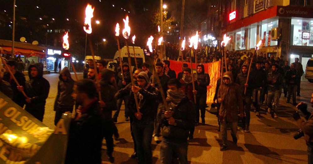 Tunceli'de Bahçeli Protestosu