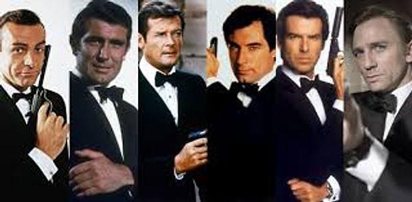 James Bond - Conerry, Niven, Lazenby, Moore, Dalton, Brosnan, Craig