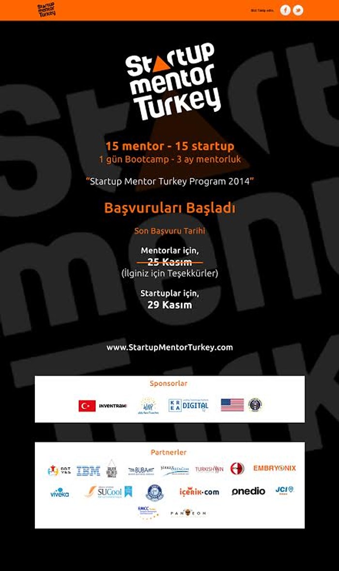 Startup Mentor Türkiye Girişimcilerle Mentorları Buluşturuyor!