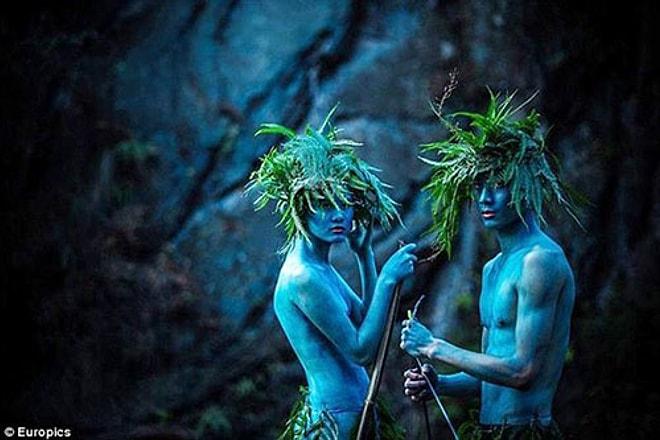 Avatar Hayranı Genç Çiftin Akıllara Zarar Fotoğraf Çekiminden 11 Kare