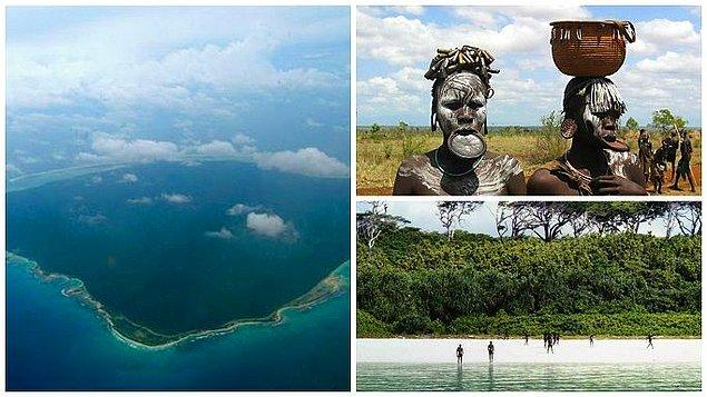 8. Hindistan’ın Andaman adalarına bağlı Kuzey Sentinel Adası