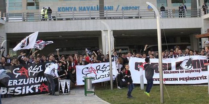 Beşiktaş'a Konya'da Coşkulu Karşılama