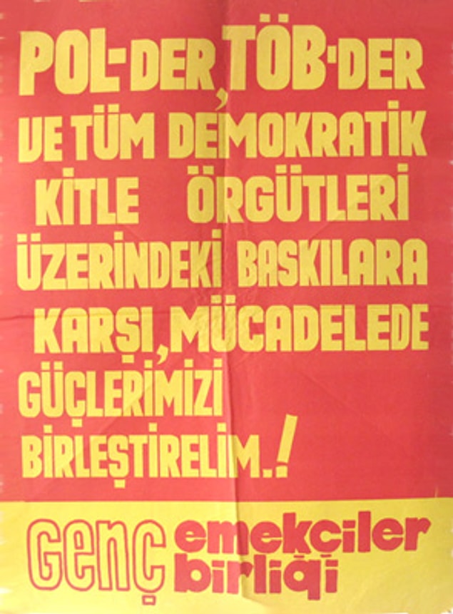 5. Genç Emekçiler Birliği - Pol-Der, Töb-Der Afişi