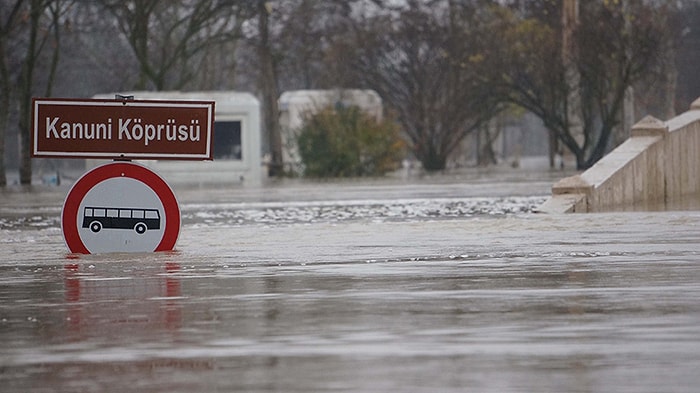 Edirne'de Son 7 Yılın En Yüksek Su Seviyesi