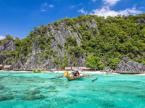 9. Filipinler, Palawan Adası, Ada Tatili İçin En İdeal Yer.
