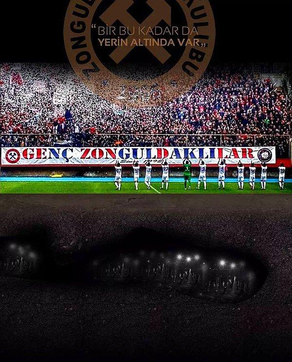 18. Zonguldakspor taraftarı Süper lig takımlarını sollayarak, her maç 10000 kişilik taraftar ortalamasıyla fark attı.