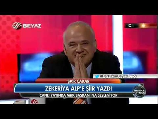 Ahmet Çakar, Canlı Yayında Zekeriya Alp'e Yazdığı Şiiri Okudu