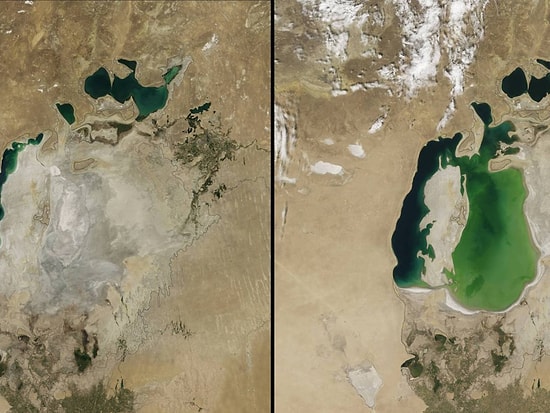 Dünyanın En Büyük Dördüncü Gölü Olan Aral Tamamen Kurudu, Aferin Size İnsanlık!