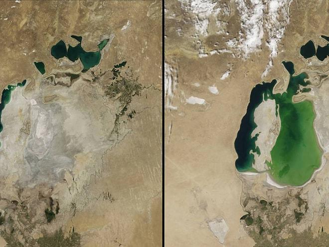 Dünyanın En Büyük Dördüncü Gölü Olan Aral Tamamen Kurudu, Aferin Size İnsanlık!