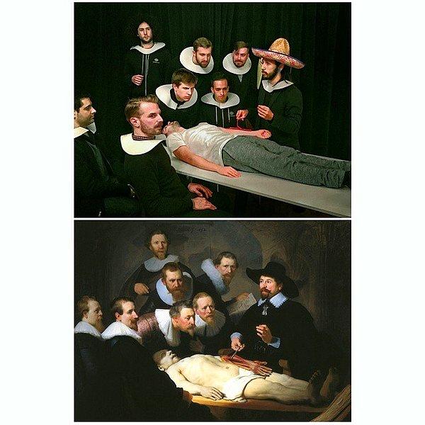 7. "The Anatomy Lesson of Dr. Nicolaes Tulp" Rembrandt, c.1632
