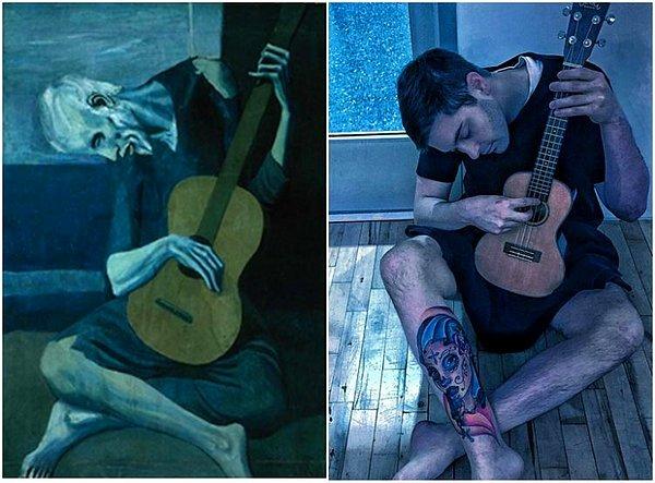 12. "The Old Guitarist" Pablo Picasso