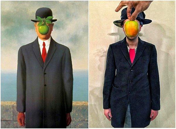 14. "The Son of Man" by Rene Magritte