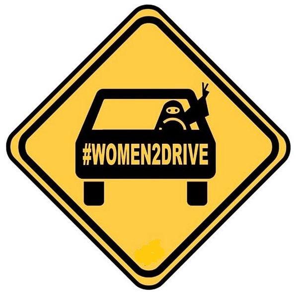 15. Suudi Arabistan'da kadınların araba kullanma yasağının kaldırılması için başlatılan #Women2drive kampanyasına katılarak yasağa karşı gelen Suudi kadınlar