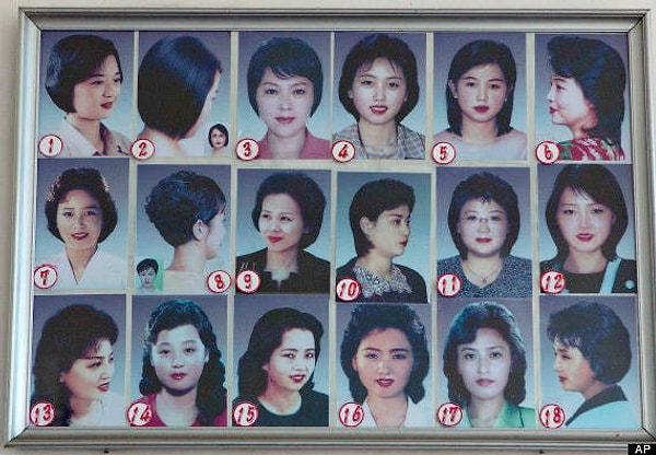 10. 18'i kadınlar, 10'u da erkekler için olmak üzere devlet tarafından belirlenmiş toplam 28 saç kesim modeli var. Birini seçmek zorundasın.