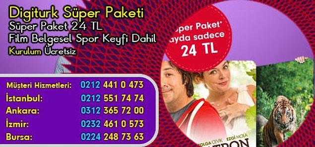Digiturk Turksat Süper Paket Kampanyaları