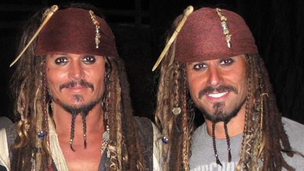 3. Jonny Deep ve İkiz Dublörü Christopher Leps (Pirates of the Caribbean)
