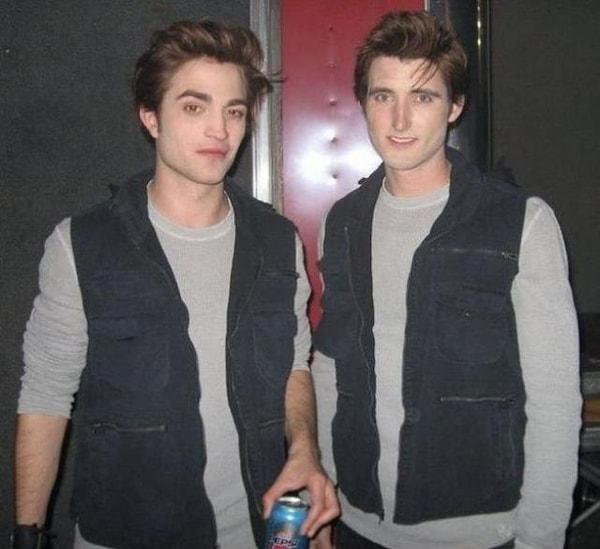 13. Rob Pattinson ve İkiz Dublörü Paul Darnell  (Twilight)