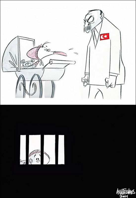 Washington Post'tan Cumhurbaşkanı Erdoğan'a 'Hassas' Karikatür