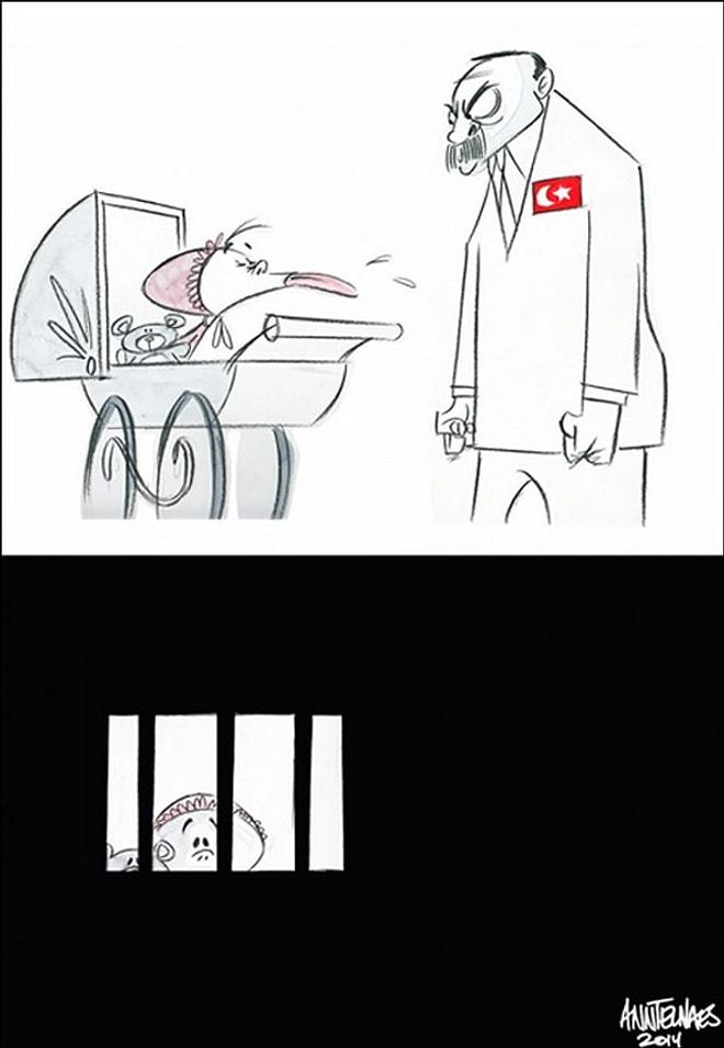 Washington Post'tan Cumhurbaşkanı Erdoğan'a 'Hassas' Karikatür