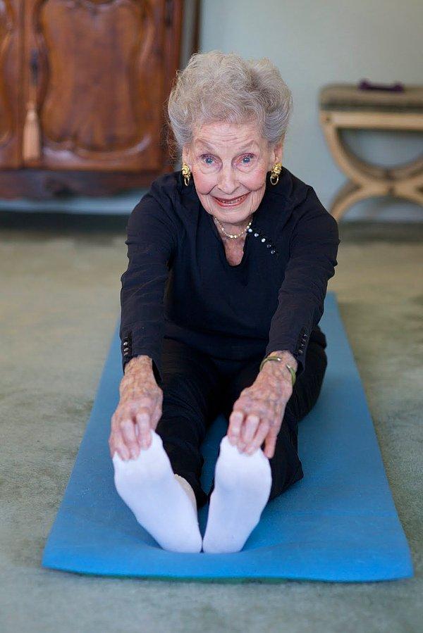 92 yaşından beri pilates yapan Ruth diyor ki;