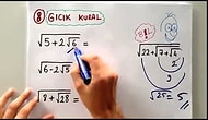 10 Dk. da "Köklü Sayılar" (Tonguç Akademi)