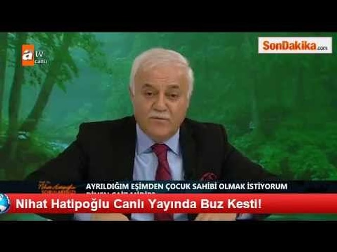 Nihat Hatipoğlu Canlı Yayında Sorulan Soru Karşısında Buz Kesti!