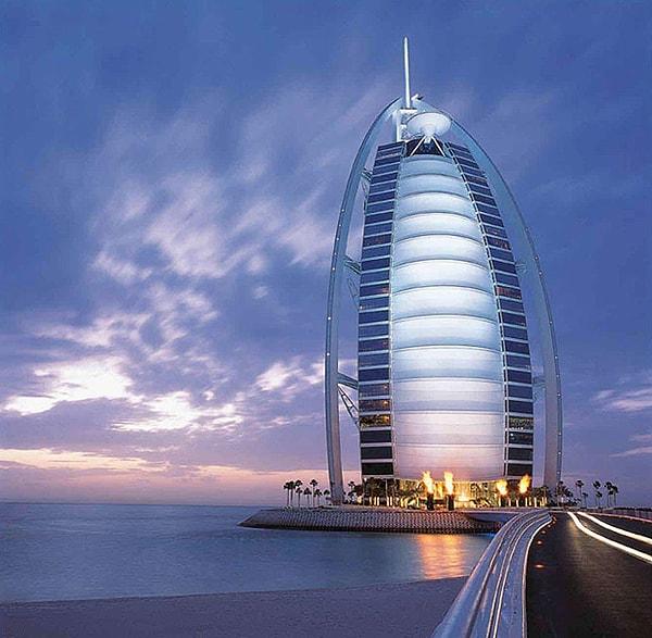 18. Belki de Dubai'nin simgesi haline gelmiş Burj al Arab.