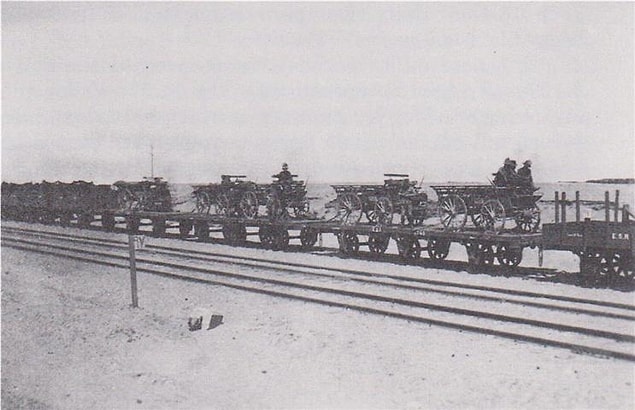 3-) Kantara'dan Hareket - 10 Mart 1919 (Fotoğraf Kantara -Kahire Treni)