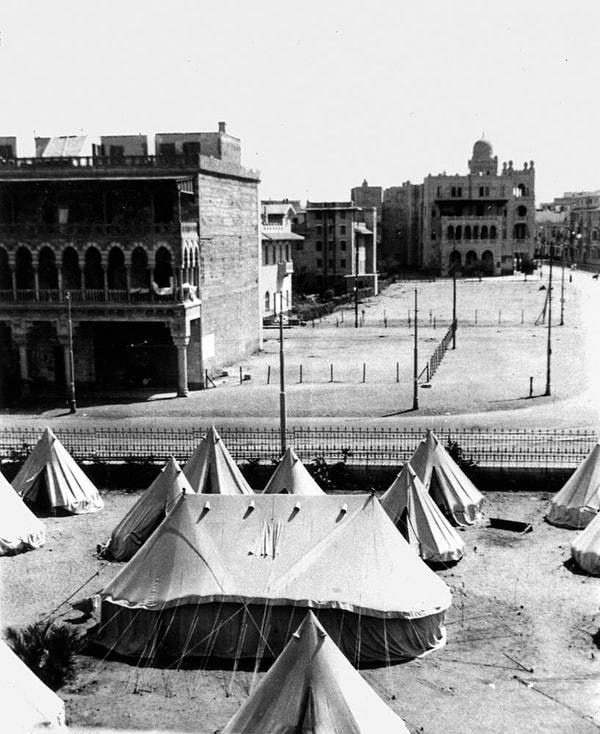 5-) Tel Örgüye Giriş ve Kaydımız - 23 Mart 1919  (Fotoğraf Heliopolis Kampı)