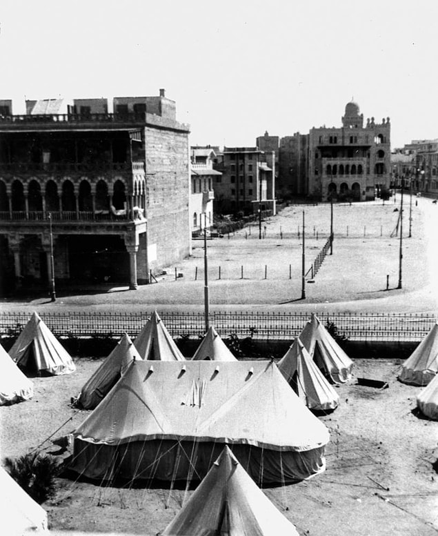 5-) Tel Örgüye Giriş ve Kaydımız - 23 Mart 1919 (Fotoğraf Heliopolis Kampı)