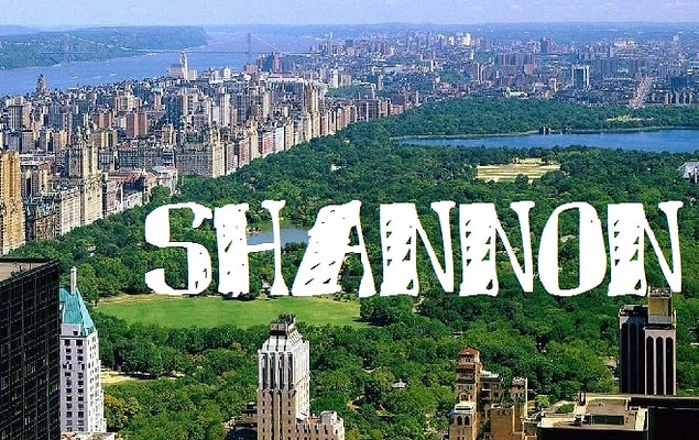 Sizin adınız "Shannon" olurdu!